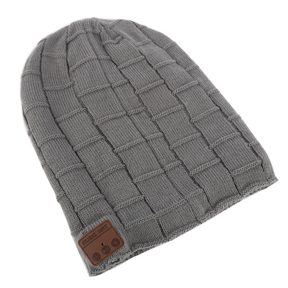 Unisex Winter Outdoor Sport Wireless Bluetooth Earphone Knit Hat Stereo Magic Music Headband Cap Headphone for iPhone SmartPhone