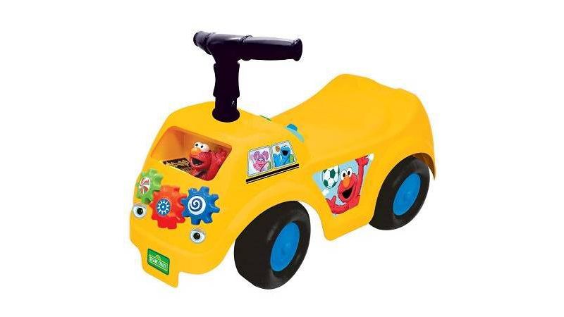 Sesame Street Elmo School Bus Lights N' Sounds Ride-On
