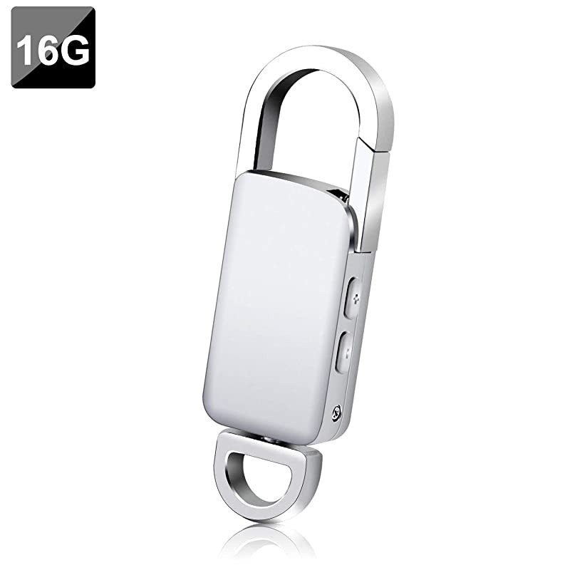 Voice Recorder  16GB USB Audio Voice Recorder Rechargeable Metal Casing Digital Voice Recorder