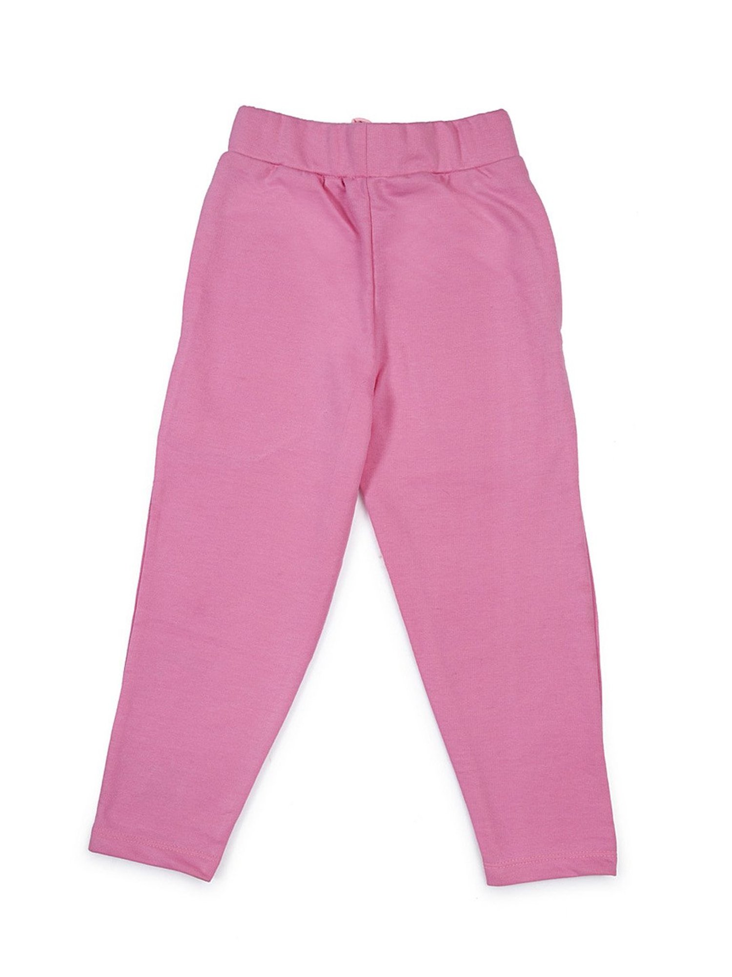 Lazy Shark Girls Pink Printed Trousers
