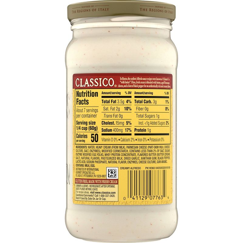 Classico Creamy Alfredo Pasta Sauce -15oz
