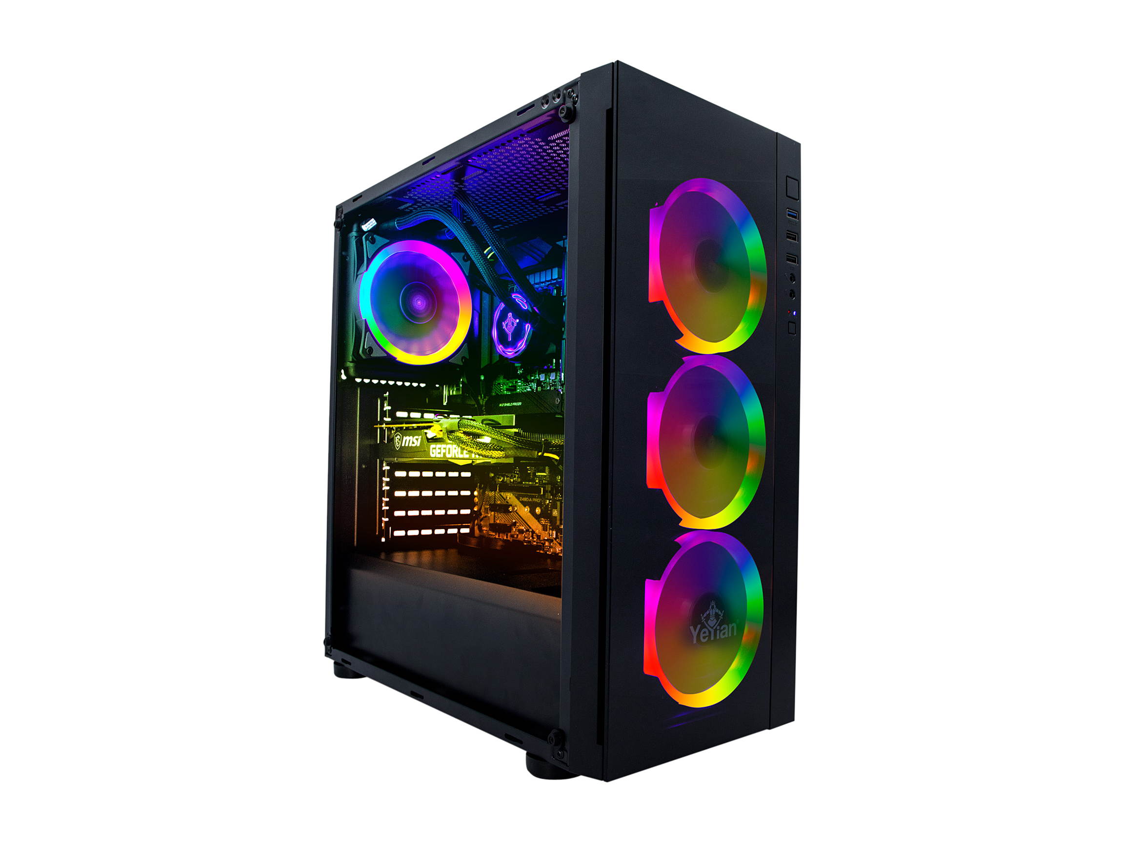 Yeyian Gaming Desktop Katana X02 YPB-KAT-X02 Intel Core i7 10th Gen 10700KF (3.80 GHz) 16 GB DDR4 1 TB NVMe SSD NVIDIA GeForce RTX 3070 Windows 10 Home 64-bit