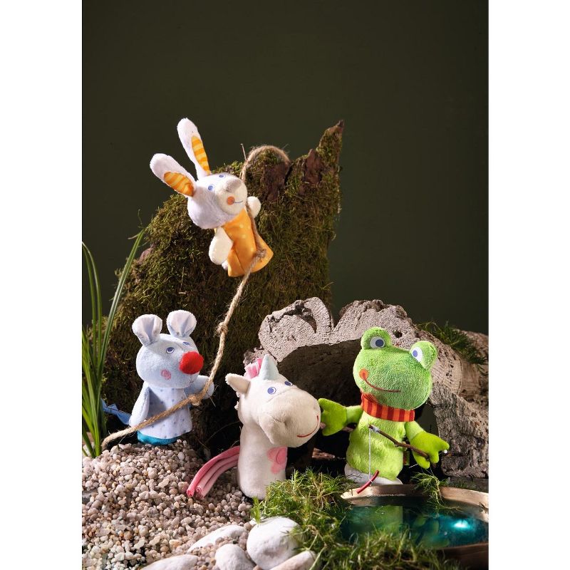 HABA Finger Puppet Mini Unicorn for Ages 18 Months and Up
