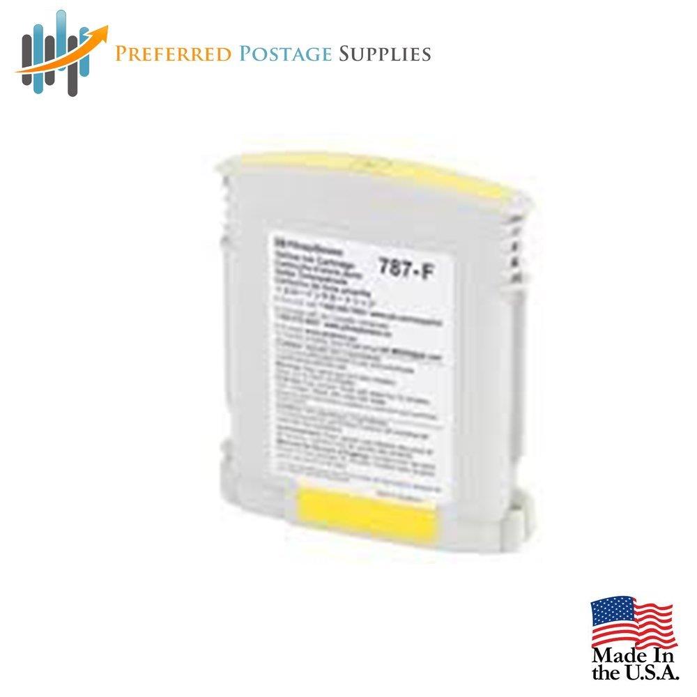 Preferred Postage Supplies Pitney Bowes Compatible 787-F Standard Yellow Ink Cartridge +1 Roll 613-H Connect Tape For Connect + Series SendPro P/Connect+ Series