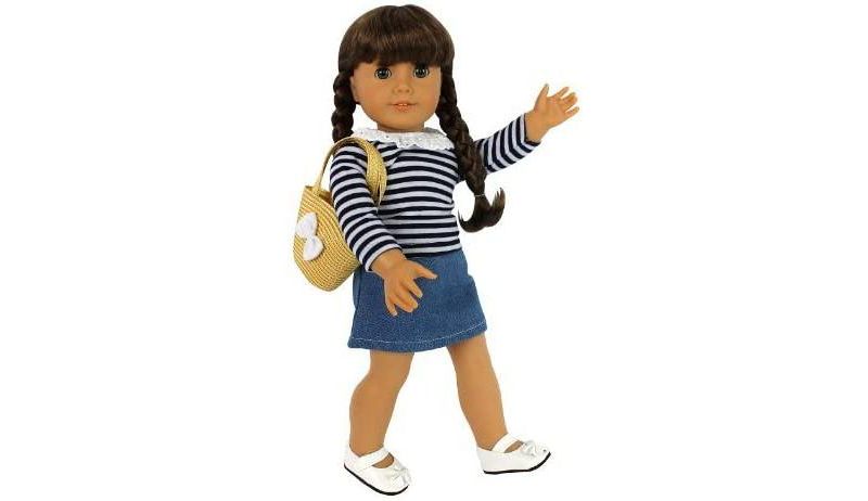 Dress Along Dolly Casual School Day Outfit for American Girl Doll