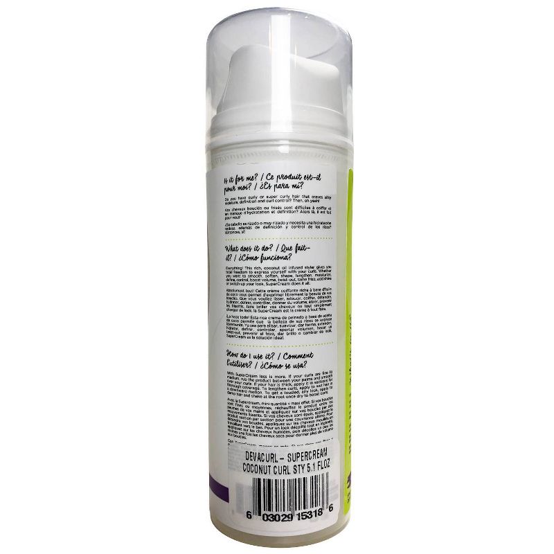 Devacurl Supercream Coconut Curl Styler - 5.1 fl oz