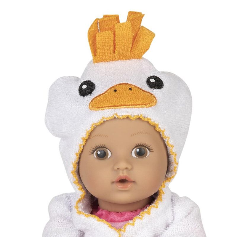 Adora Baby Bath Toy Ducky, 8.5 inch Bath Time Baby Tot Doll with QuickDri Body