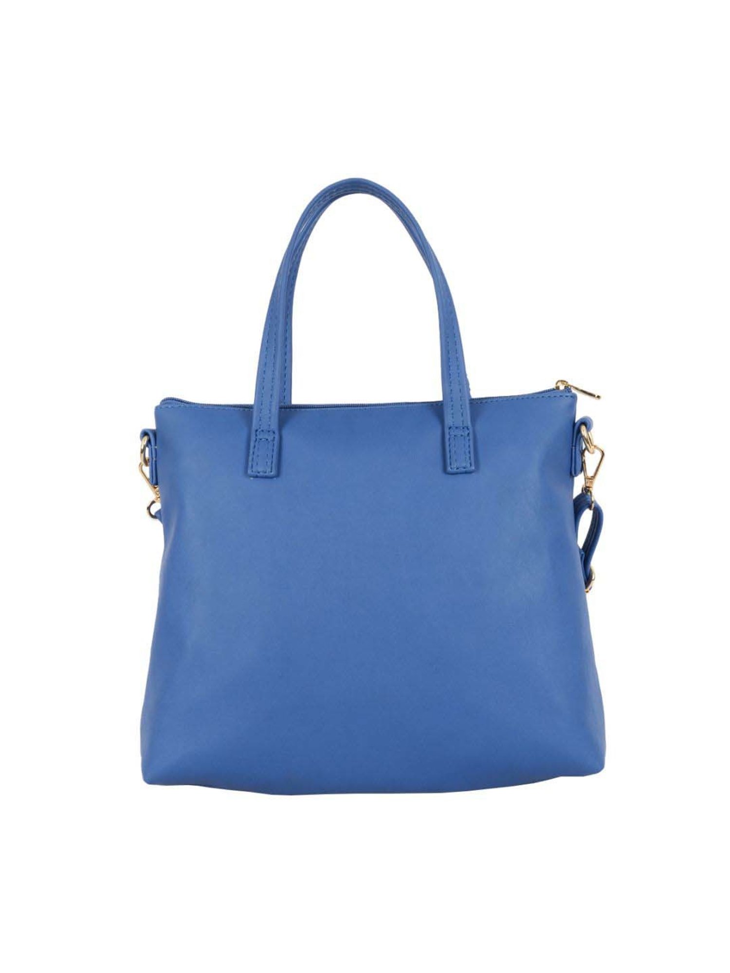 Baggit Persian Blue PVC Solid Tote Handbag