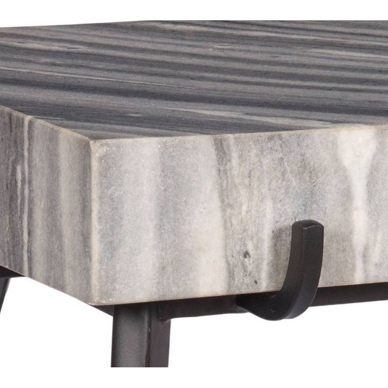 Larissa Accent Table Gray/Black - Treasure Trove Accents