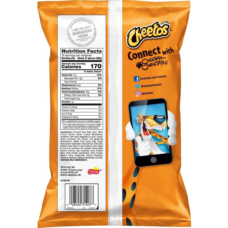 Cheetos Crunchy Flamin Hot - 15oz