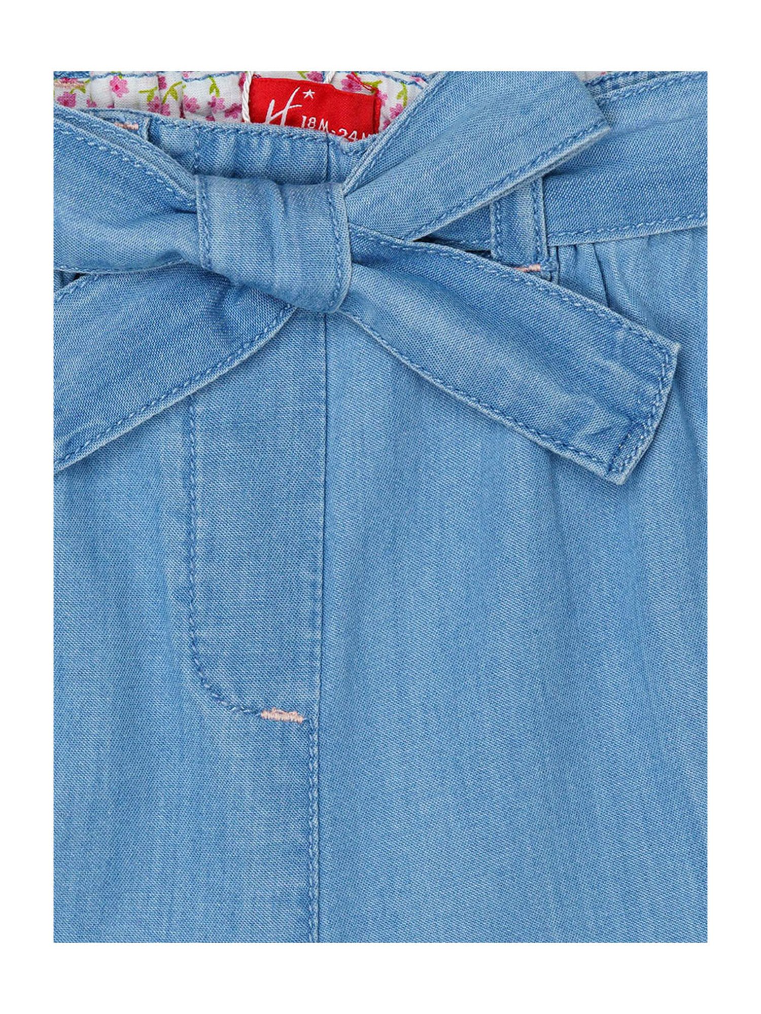 H by Hamleys Infants Girls Blue Embroidery Jeans