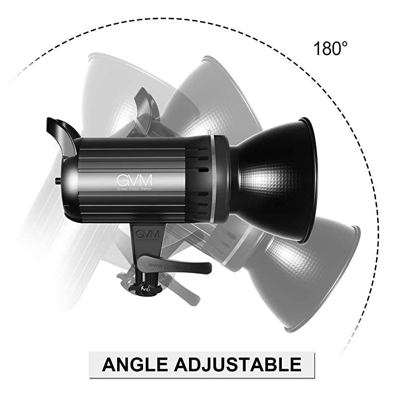 90W CRI97+/3200K~5600K Bowens Mount Led Continuous Video Light, with APP Intelligent Control System, for Video Recording,Children Photography,Wedding,Outdoor Shooting