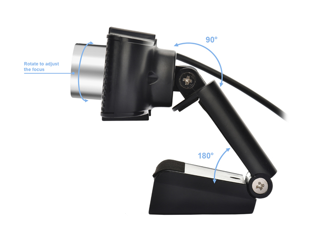 Anivia 1080p HD Webcam W8, USB Desktop Laptop Camera, Mini Plug and Play Video Calling Computer Camera, Built-in Mic, Flexible Rotatable Clip