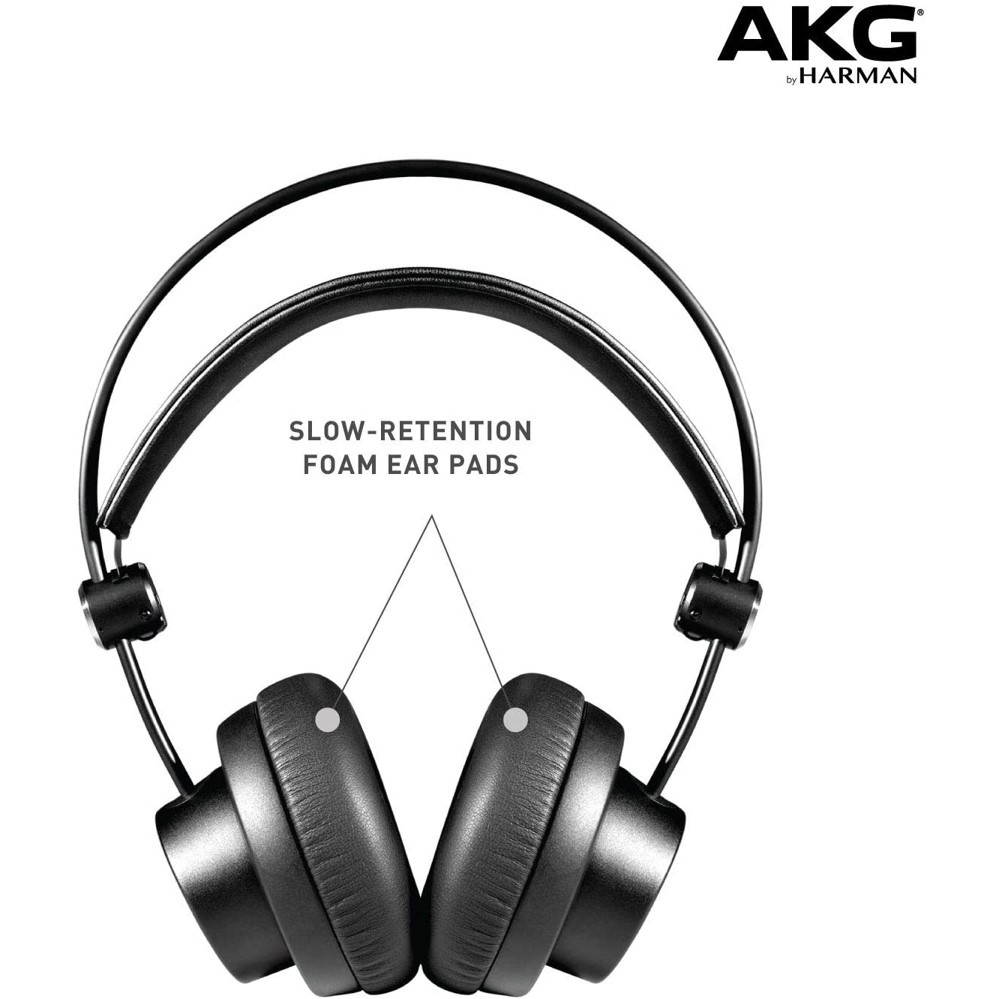 AKG K175 Closed Back Supra-aural Studio Headphones Black