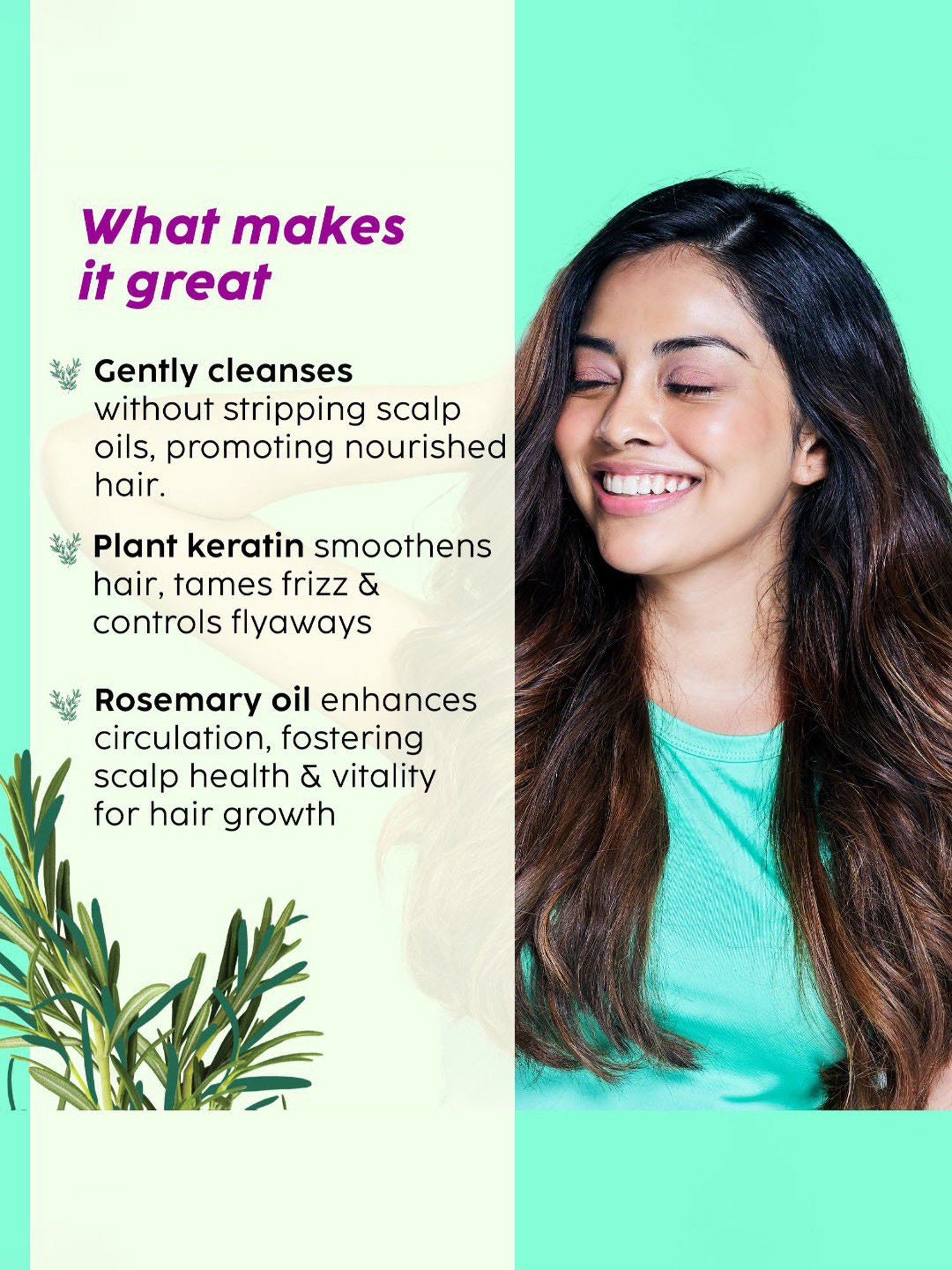 PLIX THE PLANT FIX Rosemary Anti Hairfall Advanced Shampoo - 200 ml