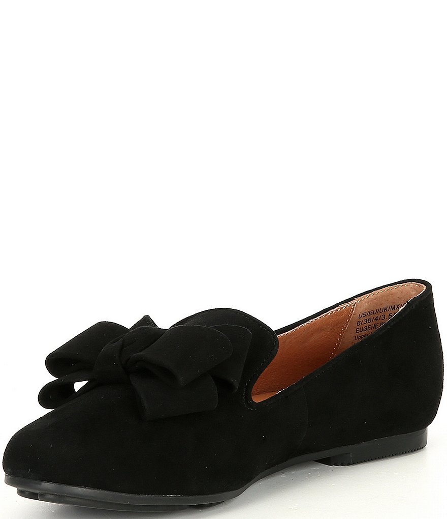 Gentle Souls Eugene Suede Ribbon Bow Loafers