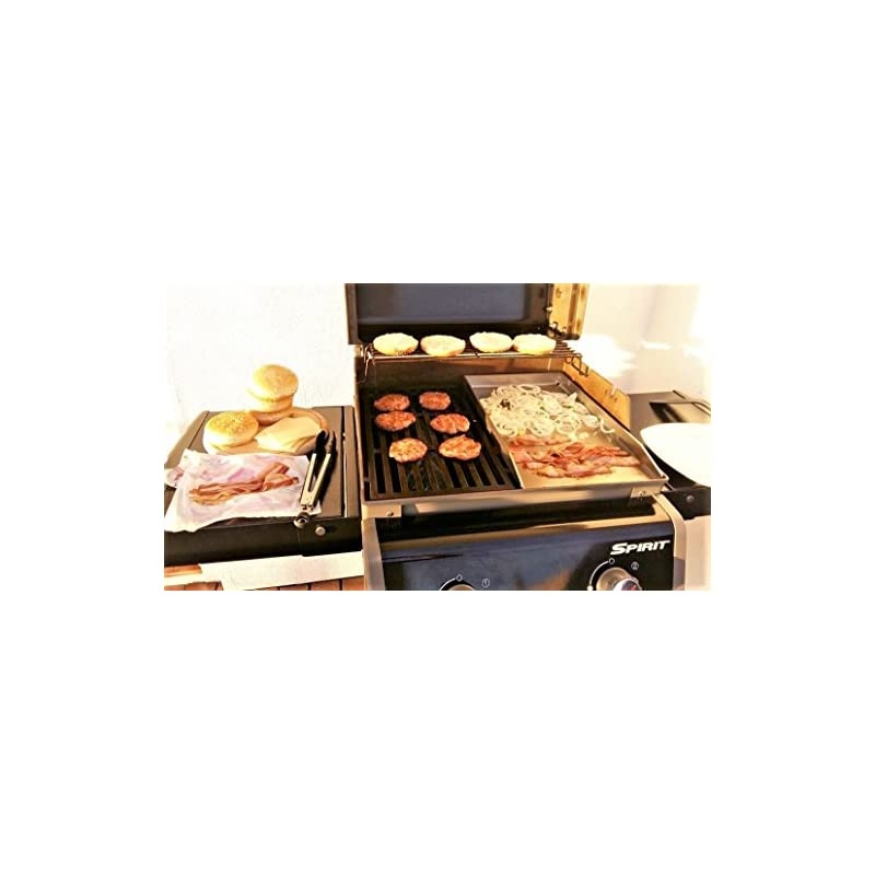 Stainless Steel Griddle Pan for Weber Spirit Grill Models - Gas Grill Griddle for Spirit 300 series, Spirit 700, Genesis Silver B/C, Genesis Gold B/C, Genesis Platinum B/C (2005 model Year)