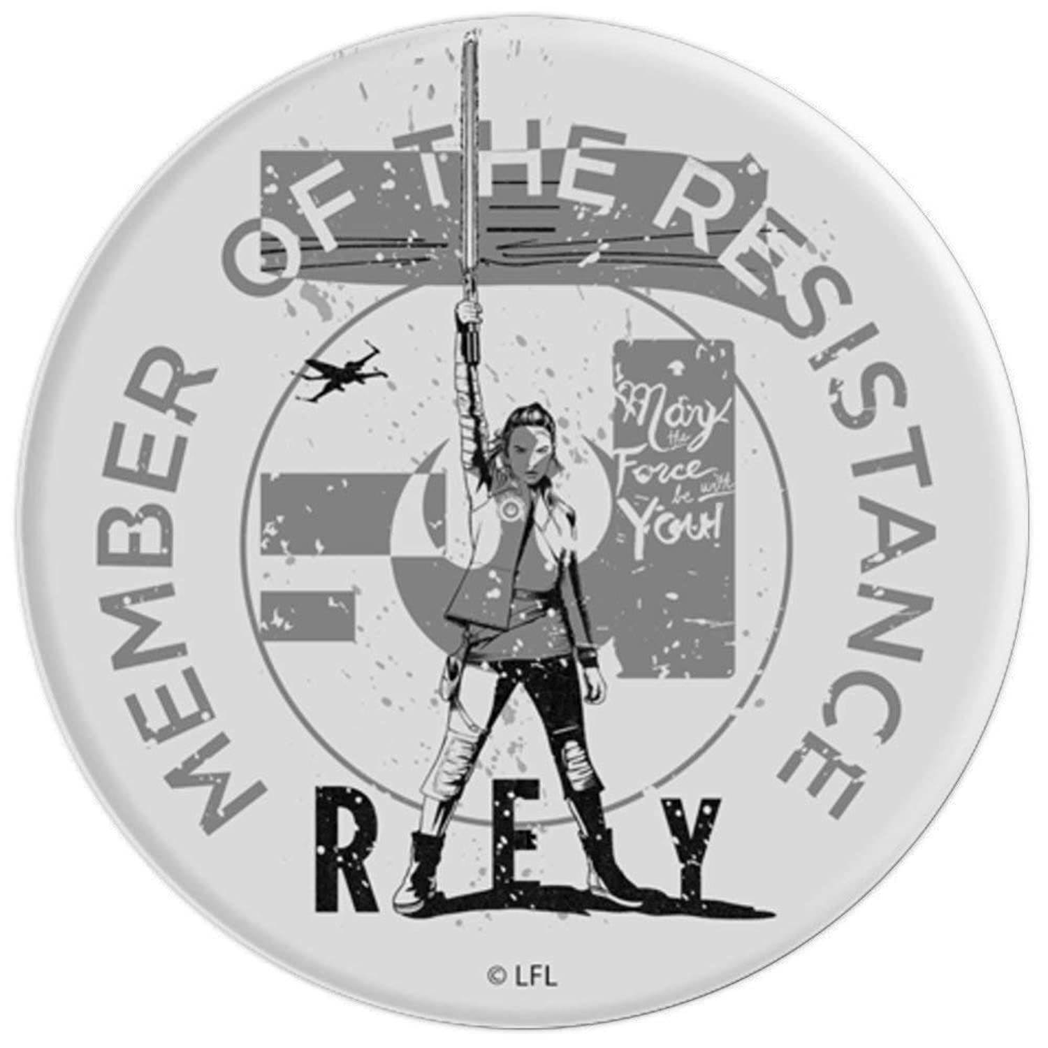 Star Wars The Last Jedi Rey Member Of The Resistance PopSockets Grip and Stand for Phones and Tablets