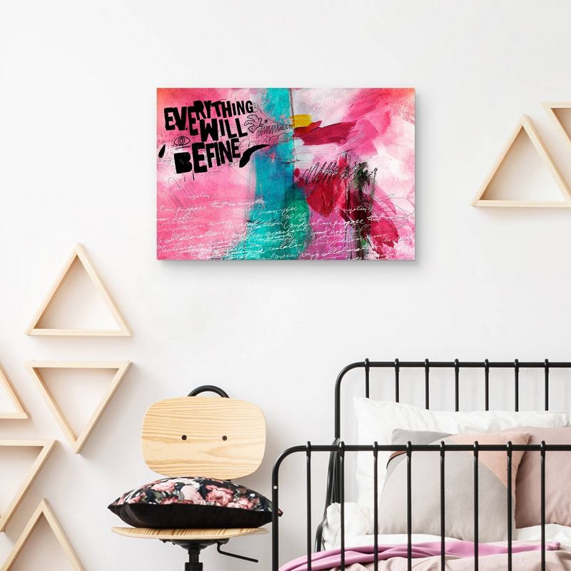 24" x 36" Just Fine by Nikki Chu Canvas Art Print - Masterpiece Art Gallery