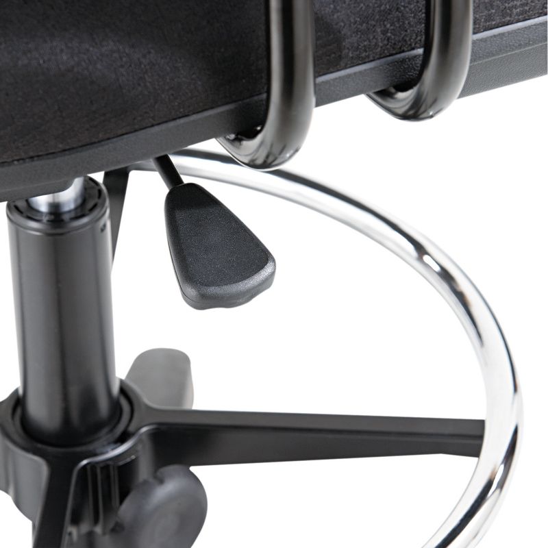 Alera Interval Series Swivel Task Stool, 100% Acrylic, Black IN4611