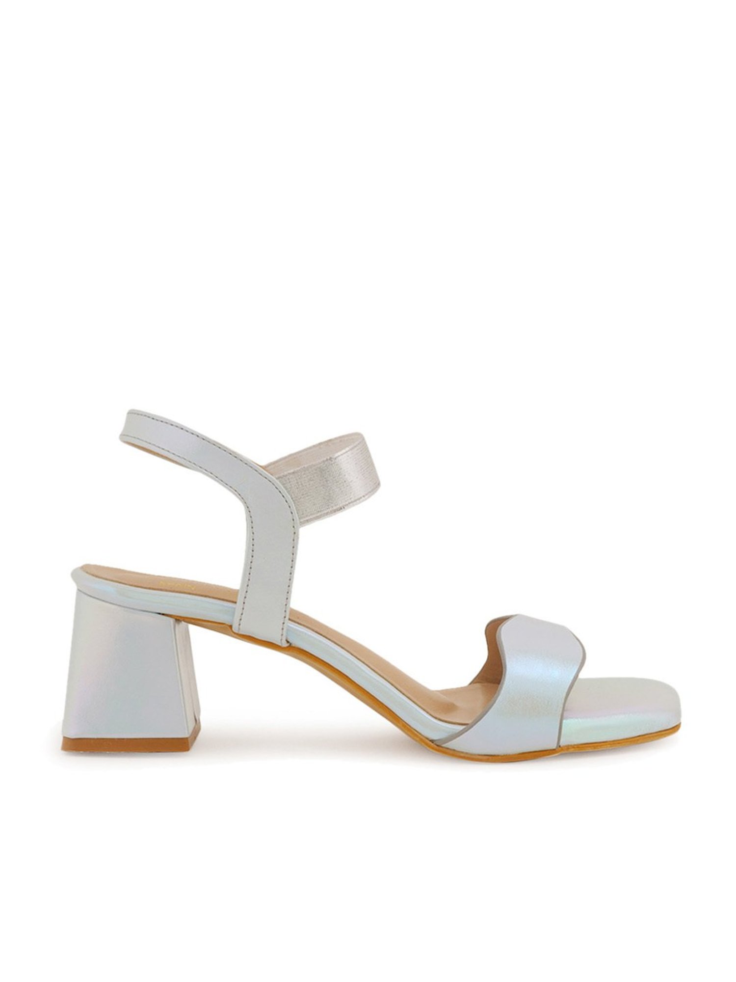 Scentra Women's Blue Ankle Strap Sandals