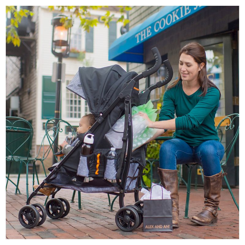 Summer Infant 3Dtote Convenience Stroller (Black/Gray)
