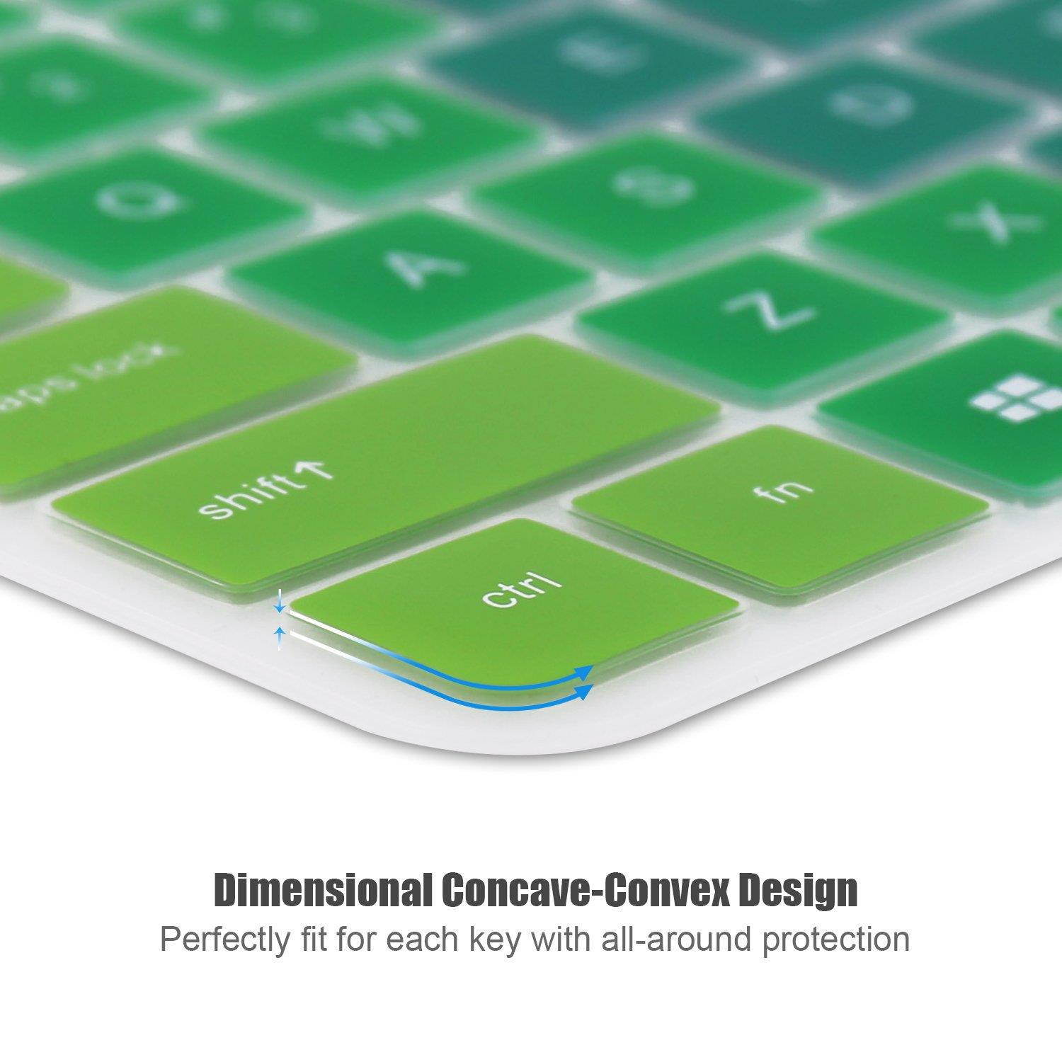 Keyboard Cover Compatible HP Stream 14 Inch Laptop /2018 2017 New HP Stream 14 Inch /14 Inch HP Pavilion 14-ab 14-ac 14-ad 14-al 14-an Series -Rainbow