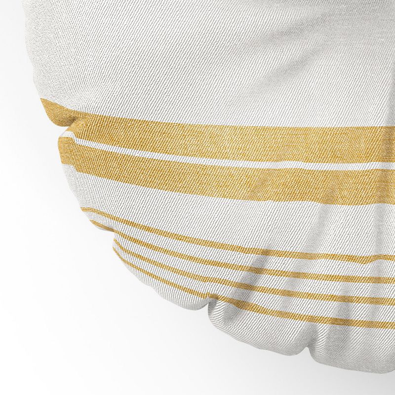 Heather Dutton Pathway Goldenrod Round Floor Pillow - Deny Desings