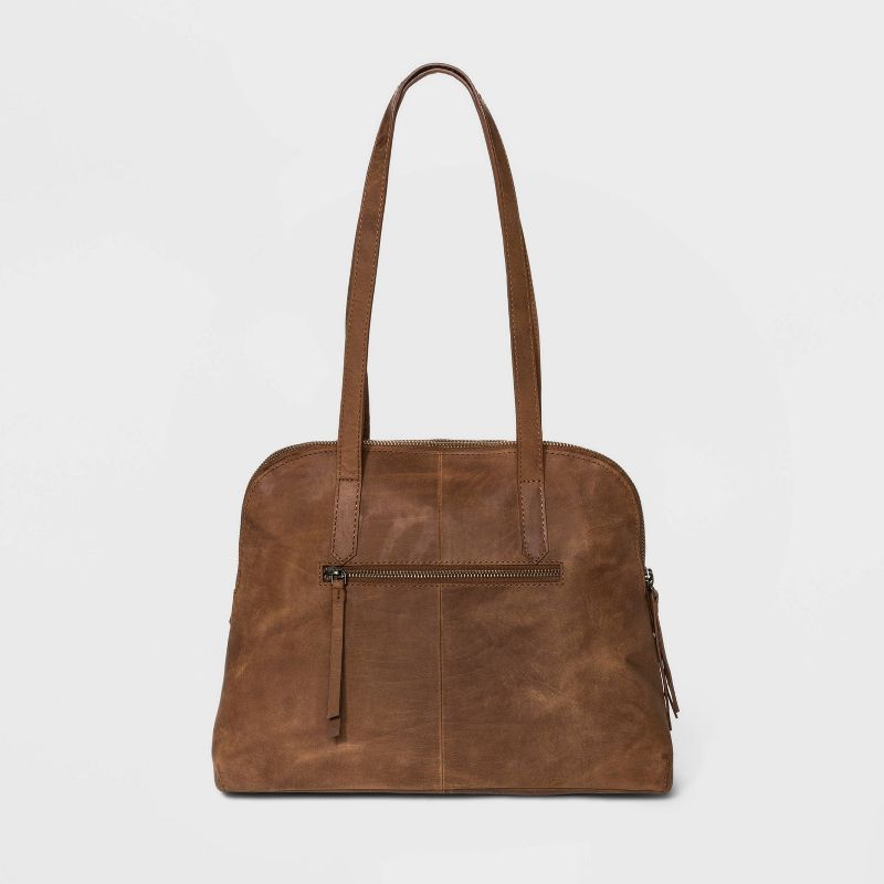 Favore Tan Solid Medium Satchels