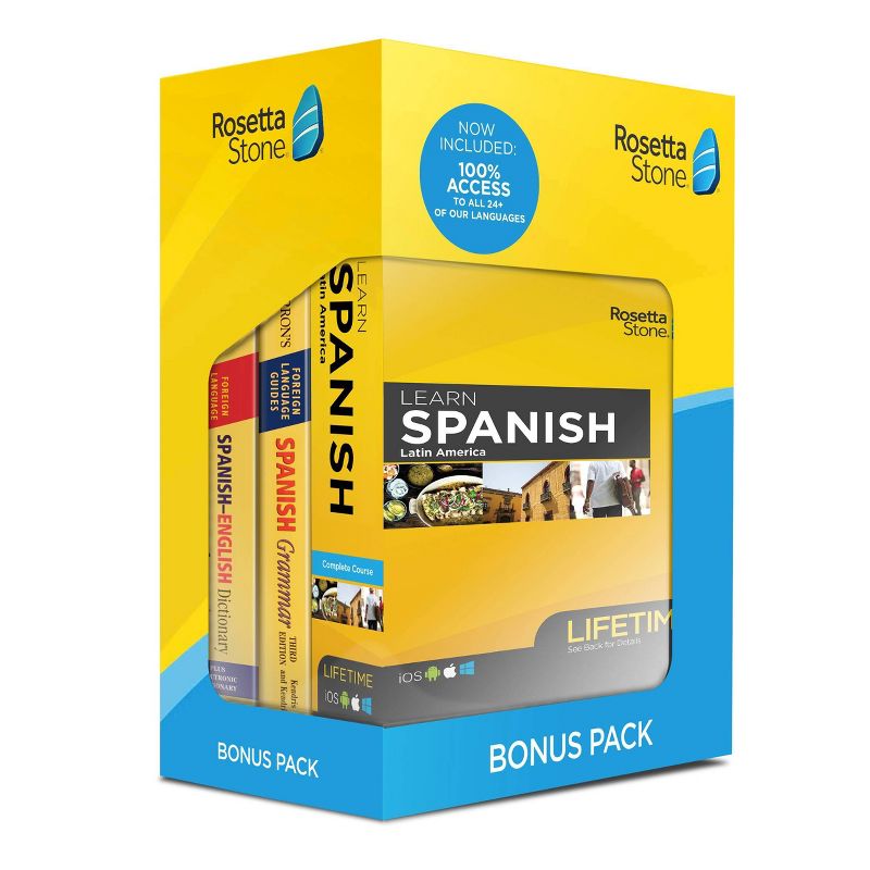 Rosetta Stone Lifetime Barron's Bundle Spanish LA (Hardcover)