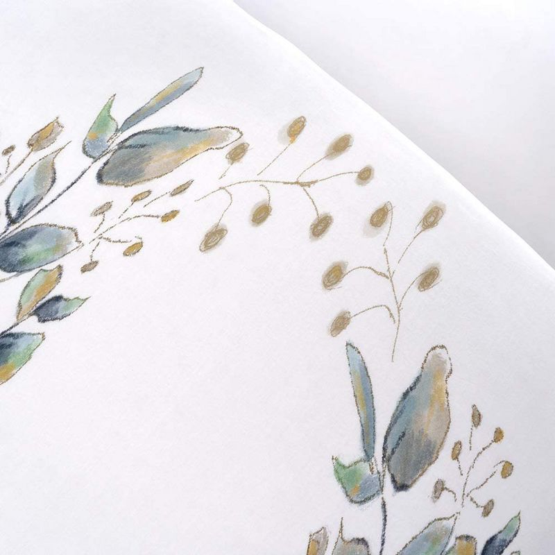 JumpOff Jo Fitted Crib Sheet, Cotton Crib Sheet for Standard Sized Crib Mattresses, Hypoallergenic and Breathable, 28" x 52", Botanical Natural Leaf