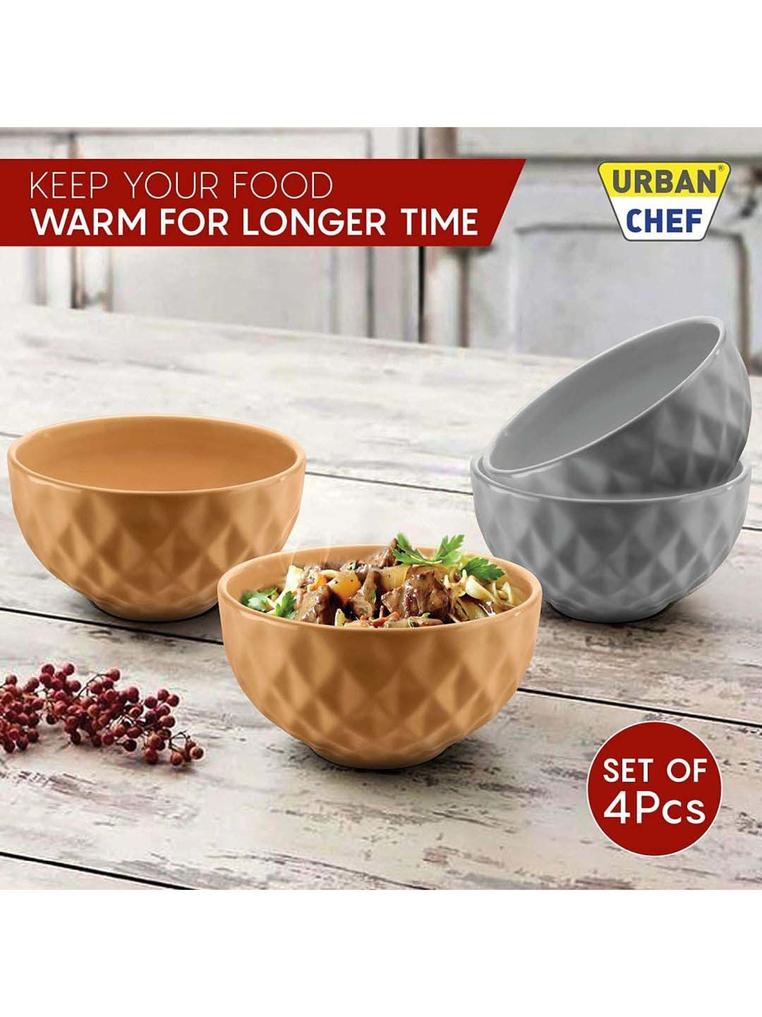 BlackCarrot Black & White Ceramic Dip Bowls Set of 2