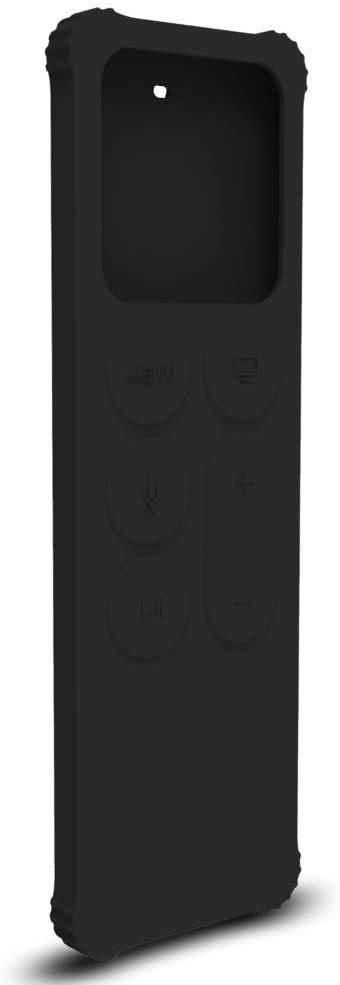 AWINNER Protective Case Compatible for Apple TV 4K/4th/HD Siri Remote (1st Generation) - Lightweight [Anti Slip] Shock Proof Silicone Cover for Apple TV Siri Remote Controller (Black)