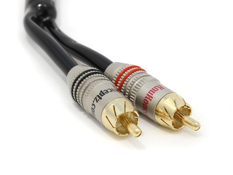 KnuKonceptz Krystal Kable 2 Channel 1M Twisted Pair RCA Cable
