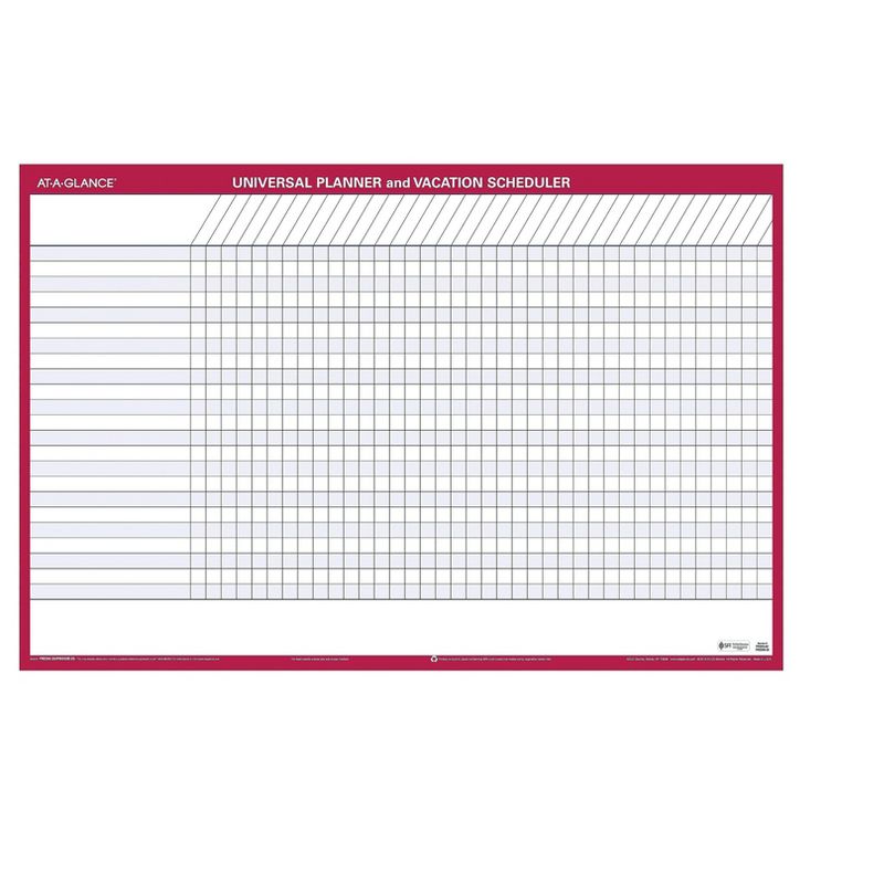 Undated AT-A-GLANCE 24"H x 36"W Wall Calendar 527788