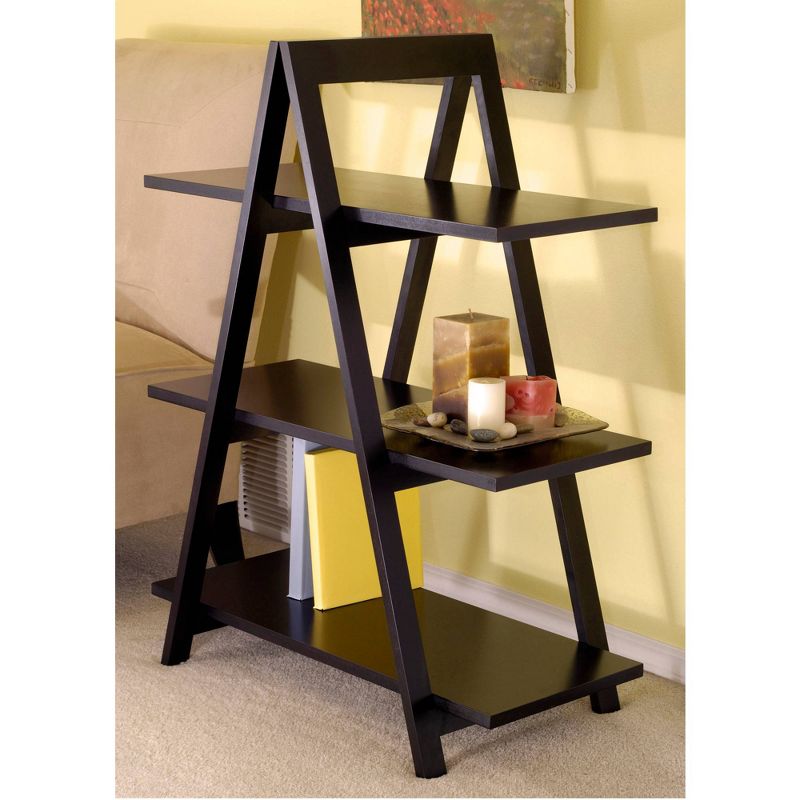 38.39" Aaron A Frame Shelf - Black - Winsome