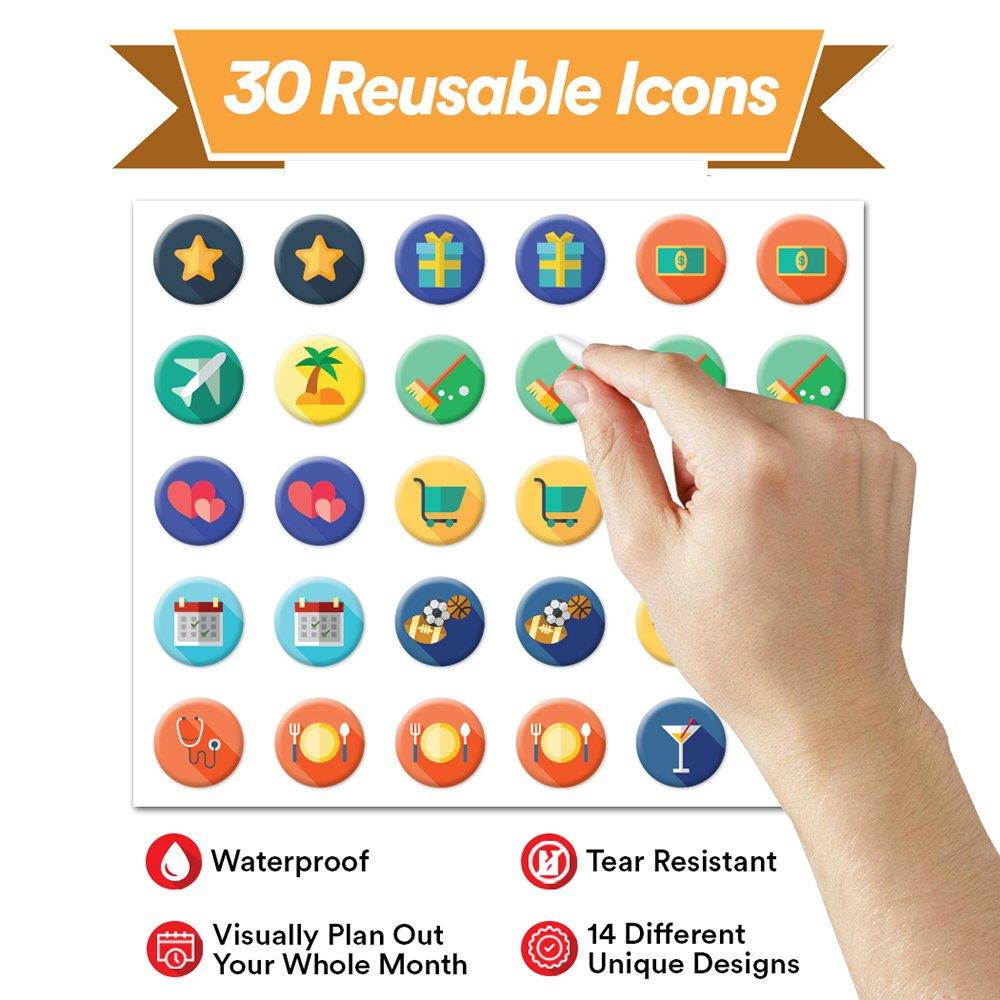 Large Dry Erase Wall Calendar - 58" x 38" - Blank 2019 Reusable Annual Planner - Academic Fiscal Year Office Project 12 Month Poster - Laminated Giant Jumbo Oversized Erasable Undated Calander