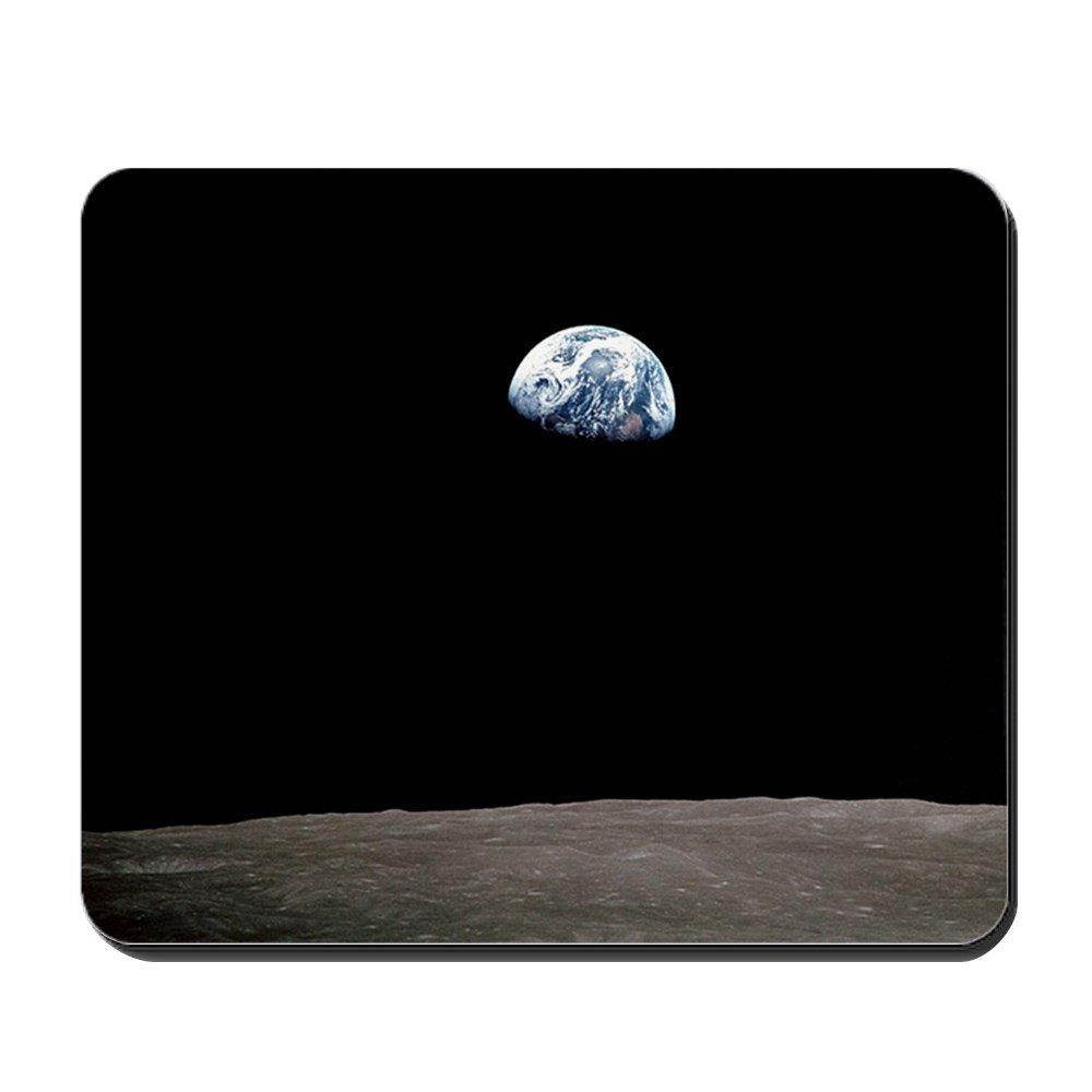 CafePress - "Apollo 8 Earth and Moon Mousepad - Non-slip Rubber Mousepad, Gaming Mouse Pad
