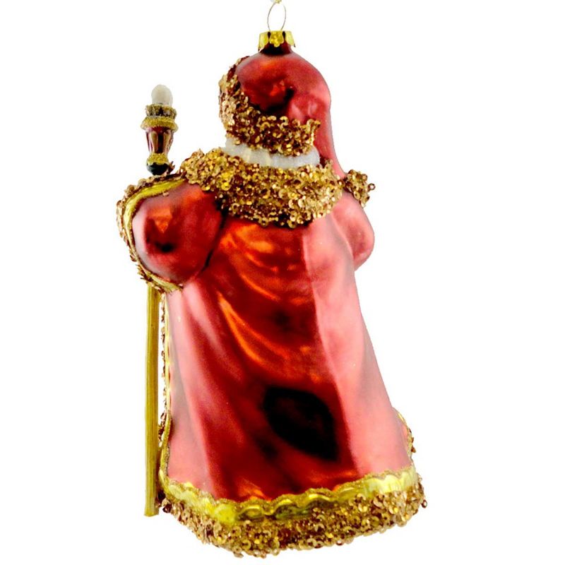 Holiday Ornament Santa With Nativity Ornament Holy Family  -  Tree Ornaments