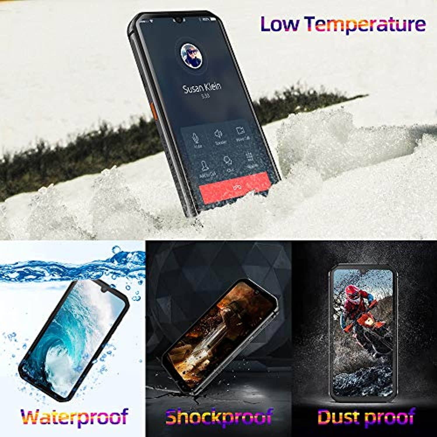 Rugged Smartphone,Blackview BV9900 Pro Helio P90 8GB+128GB Rugged Unlocked Phones with Thermal Imaging 48MP+16MP,5.84" FHD+ Display 4G Global LTE GSM AT and T T-Mobile IP68 - Grey (BOS-BV9900Pro-Grey)