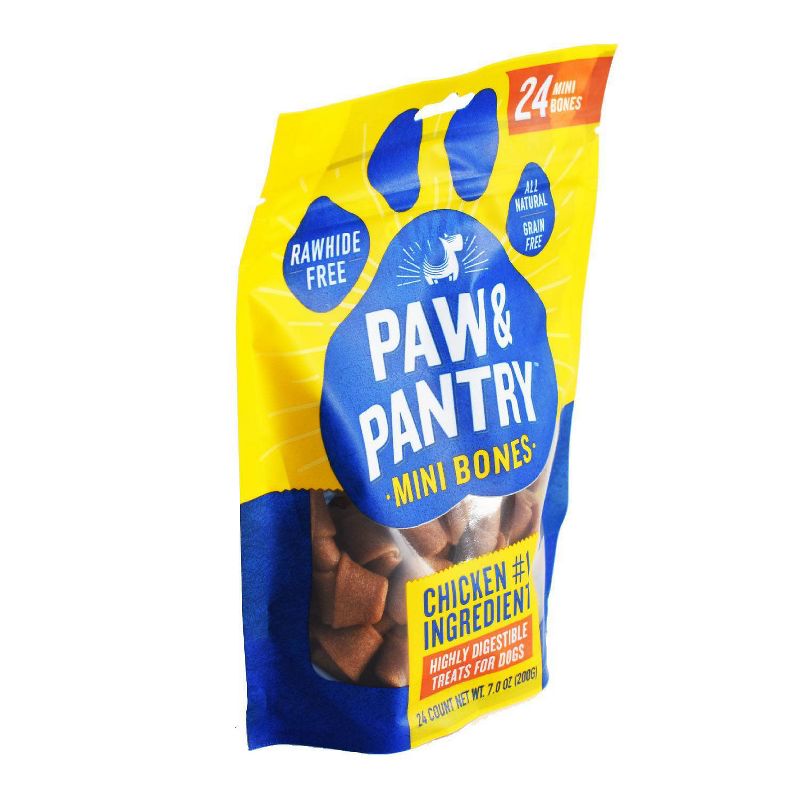 Paw & Pantry Chicken Mini-Bones Dog Treats - 24pk