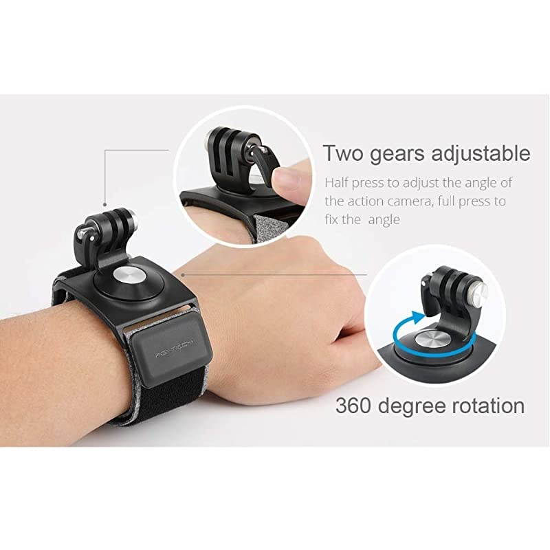 Genuine Wireless Module Expansion Controller Wheel Camera Hand Wrist Strap Phone Smartphone Adapter Compatible with DJI OSMO Pocket Accessories ( Action Camera Hand and Wrist Strap)