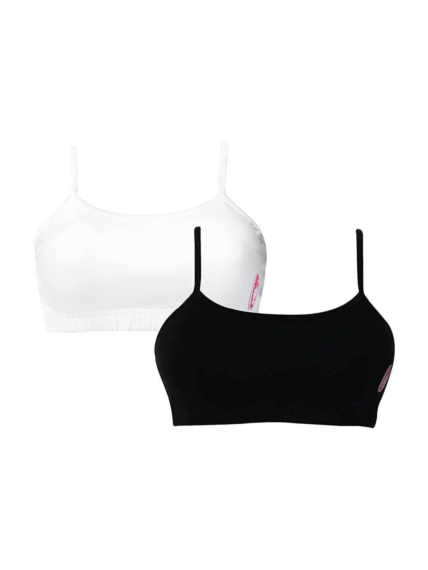 D'chica Kids Multicolor Cotton Bras - Pack of 2