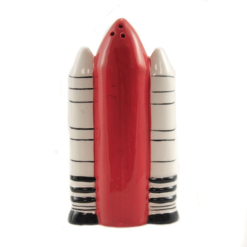 Tabletop 4.0" Space Shuttle Salt/Pepper Magnetic Pacific Trading  -  Salt And Pepper Shaker Sets