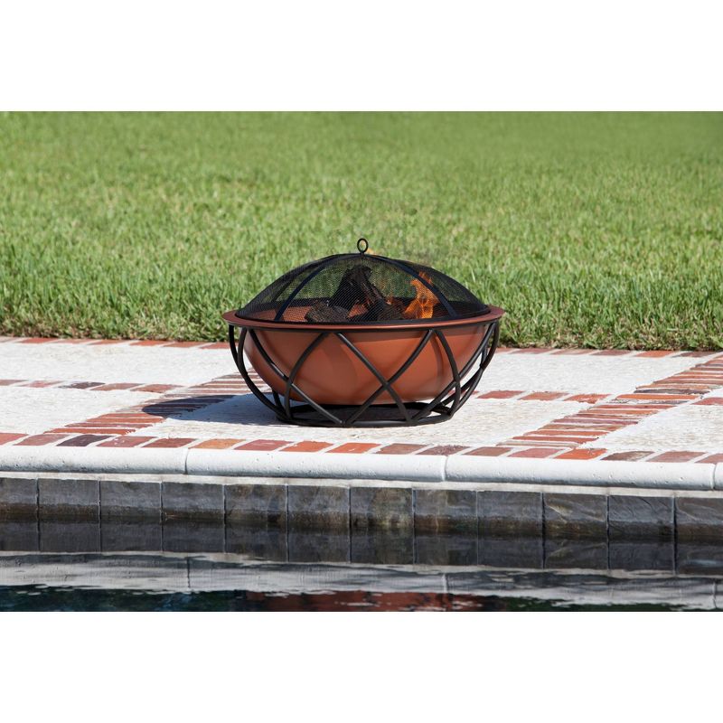Barzelonia Round Copy Look Fire Pit - Fire Sense