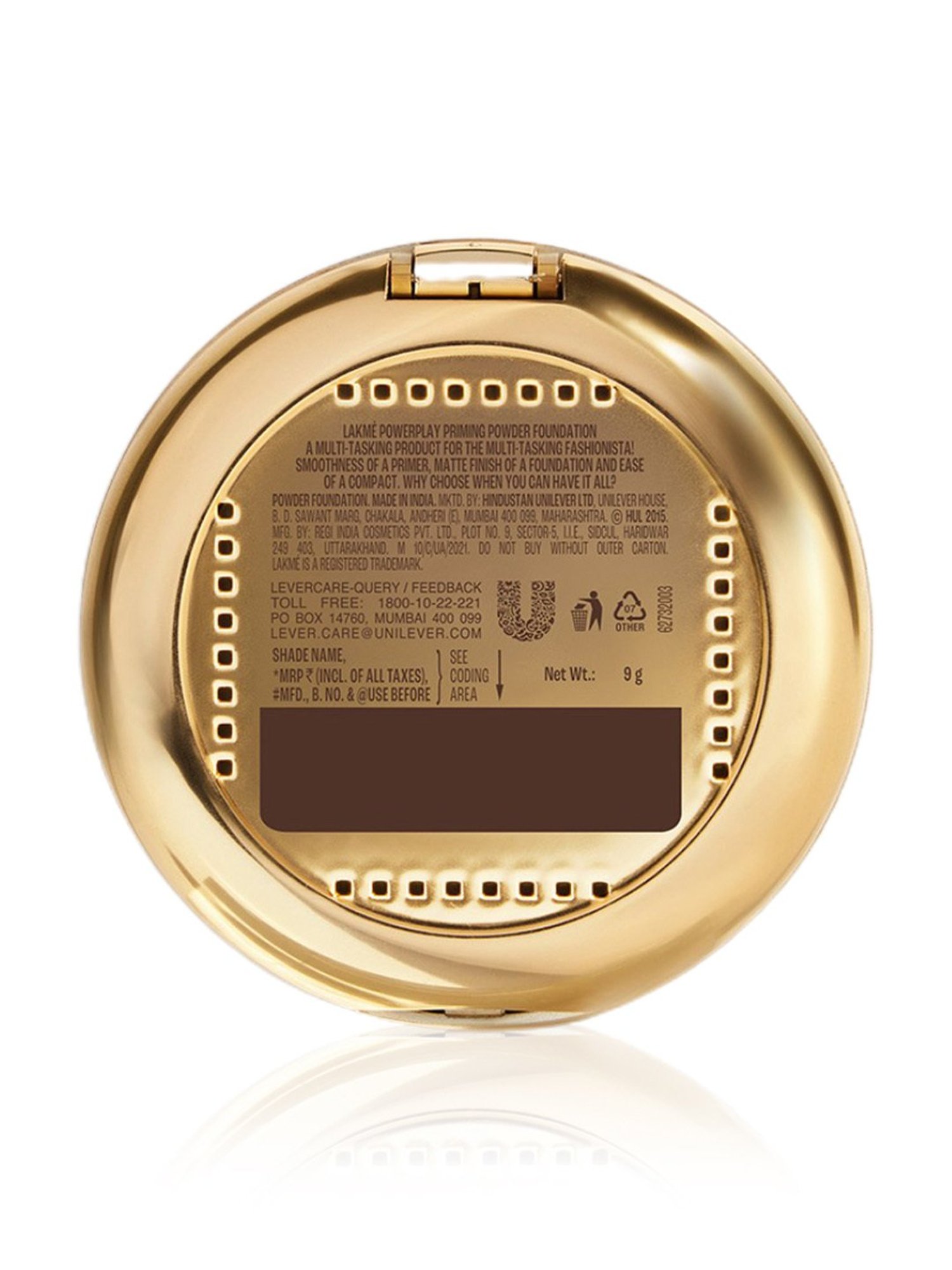 Lakme Powerplay Priming Powder Foundation Natural Almond - 9 gm