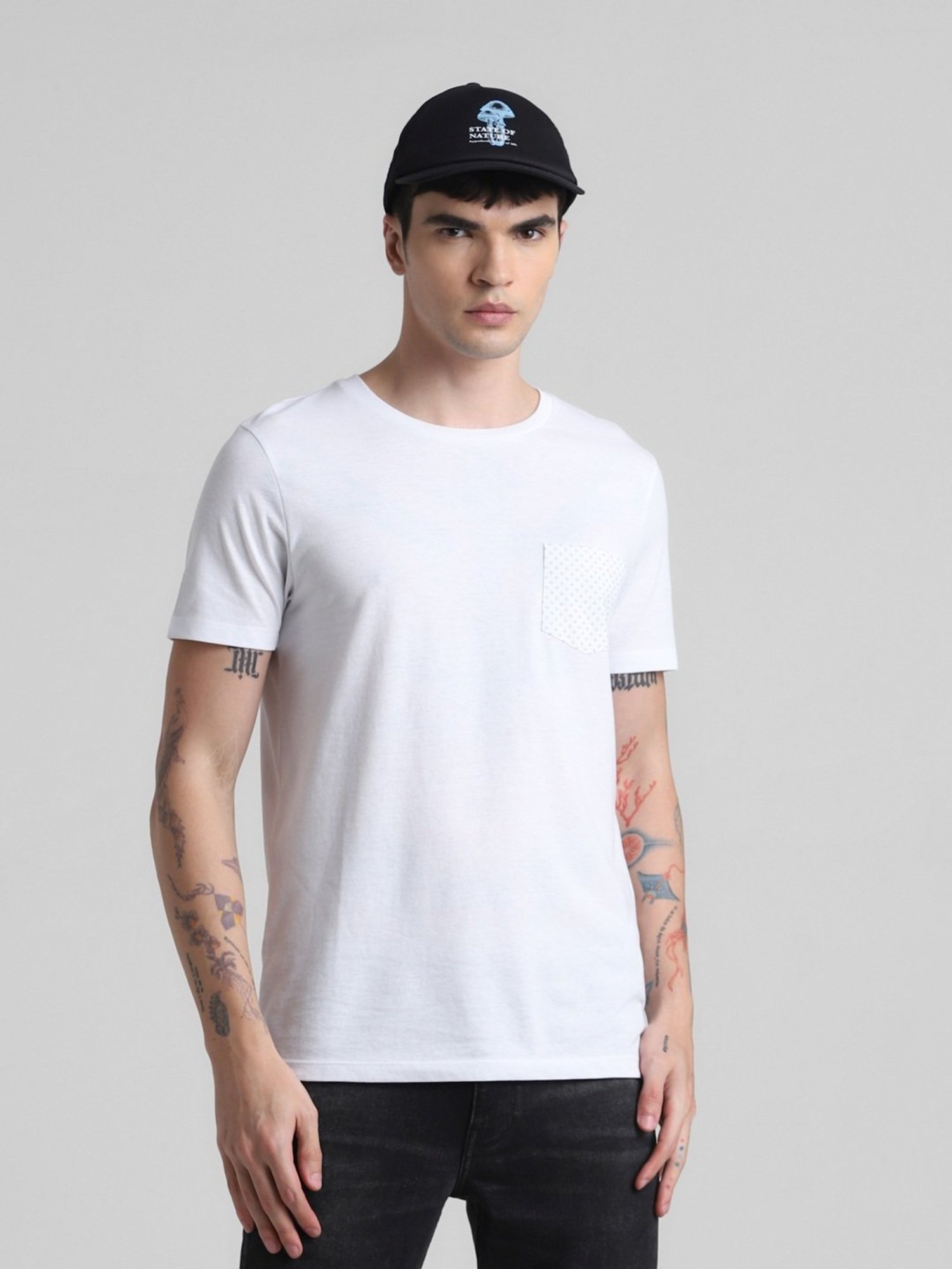 Jack & Jones White Slim Fit T-Shirt