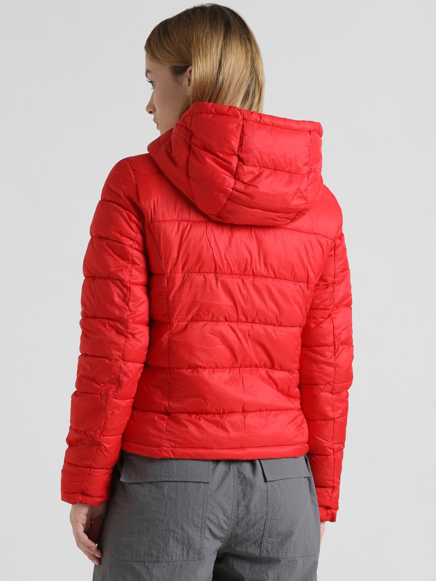 Only Red Regular Fit Puffer Jacket