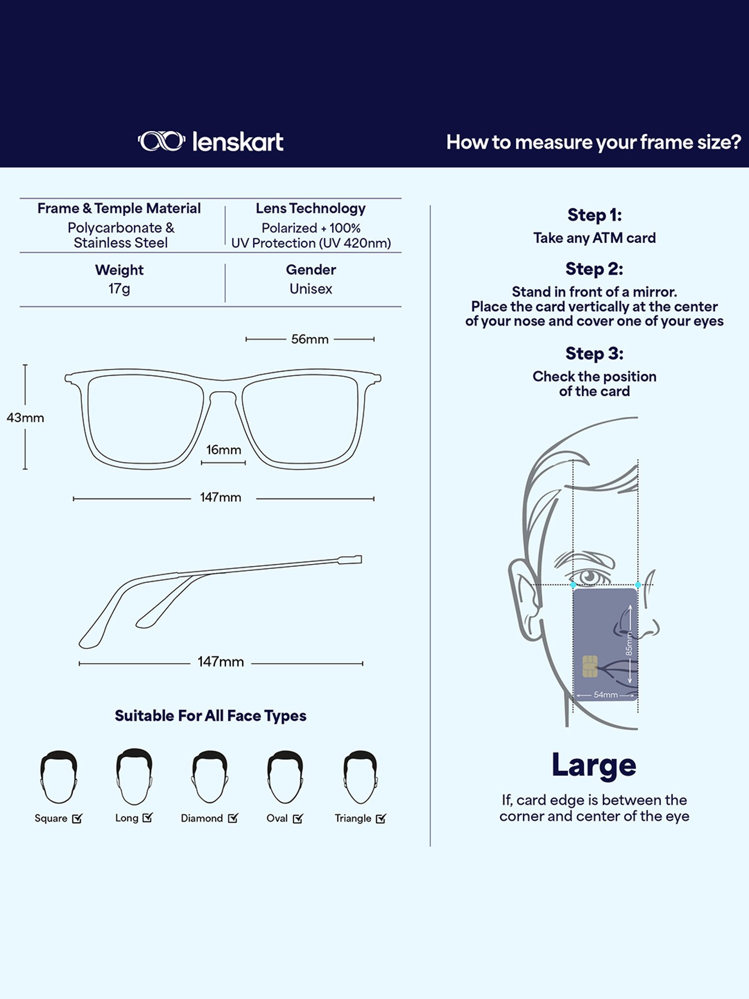 Opium Grey UV Protection Square Sunglasses for Women