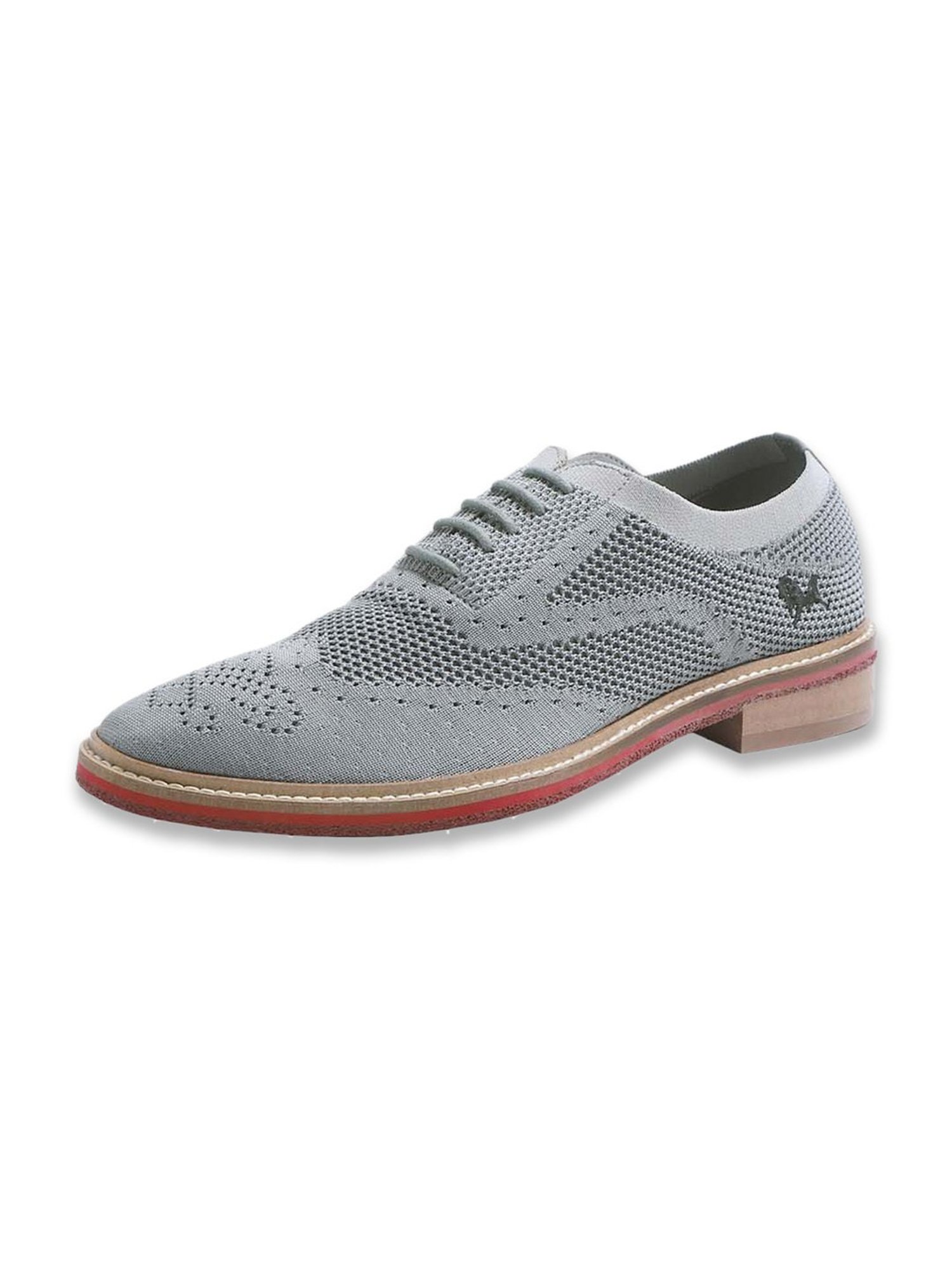 Neemans Men's Steel Grey Oxford Shoes